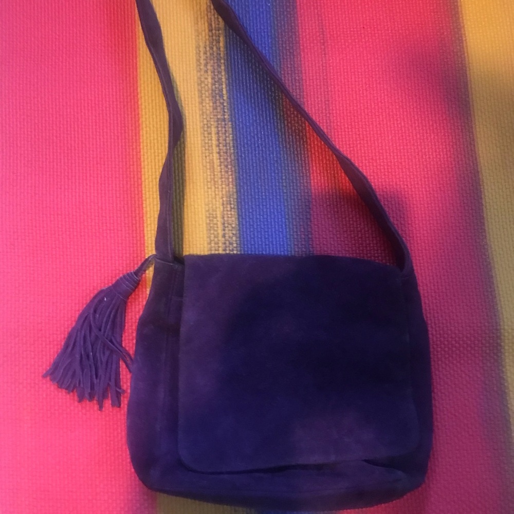 Vintage Purple Suede Giani Bernini Bag